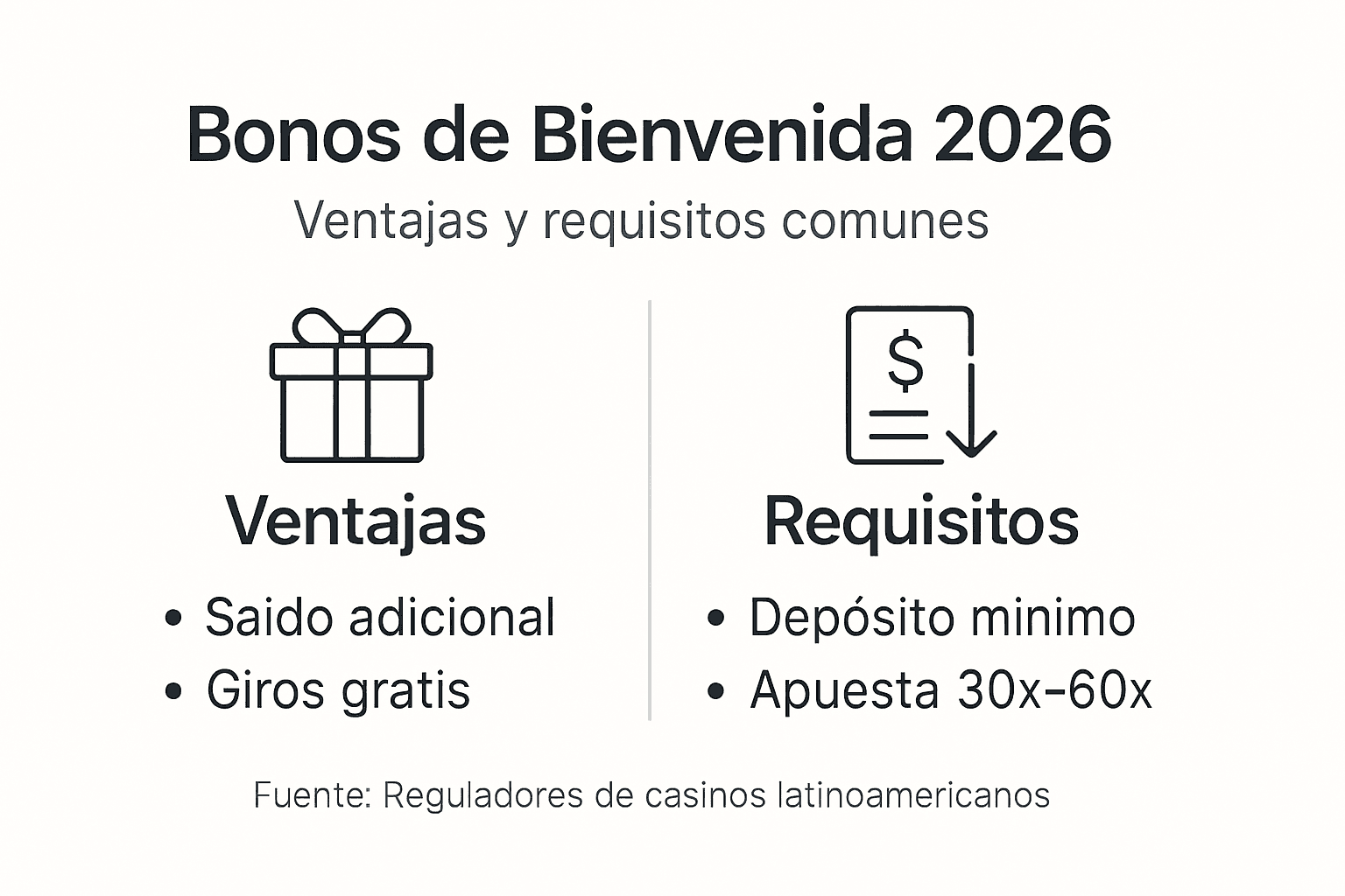 Infografía: todo lo que debes saber sobre los bonos de bienvenida – beneficios y condiciones