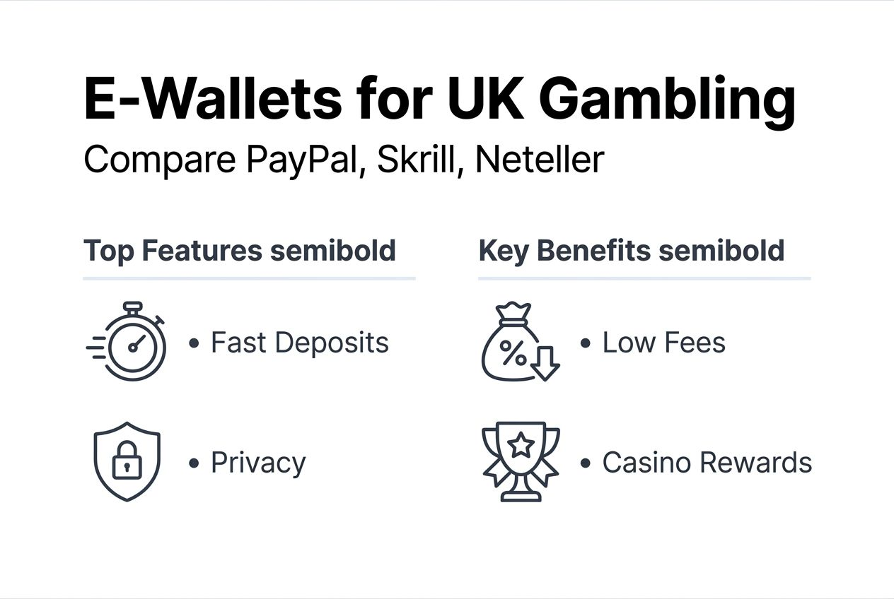 Infographic comparing top UK e-wallets for gambling