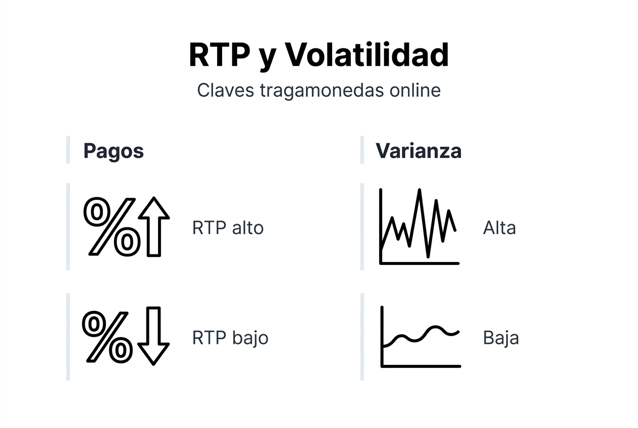 Infografía: ¿Qué son el RTP y la volatilidad en las tragamonedas?