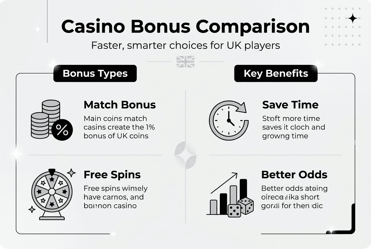Infographic for bonus types and comparison benefits