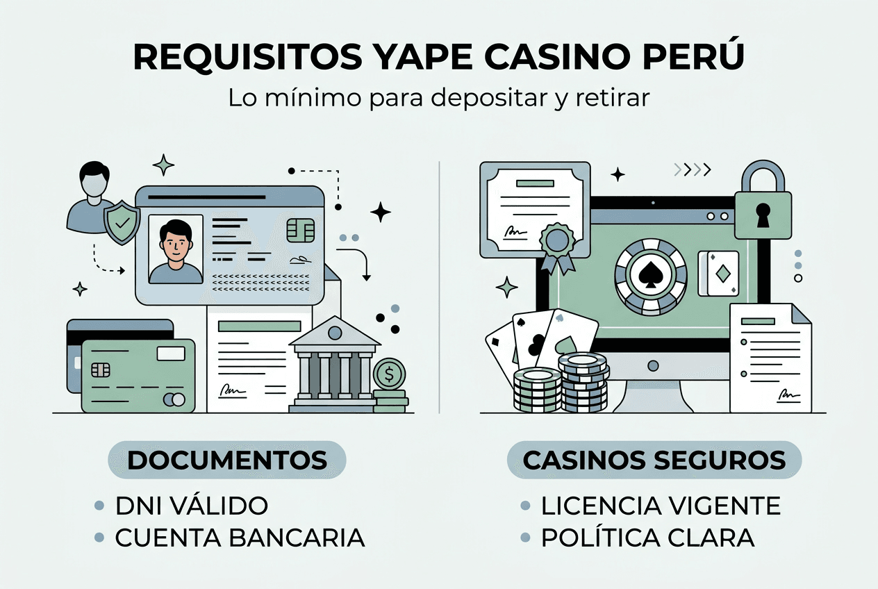 Infografía: ¿Qué necesitas para usar Yape en casinos online?