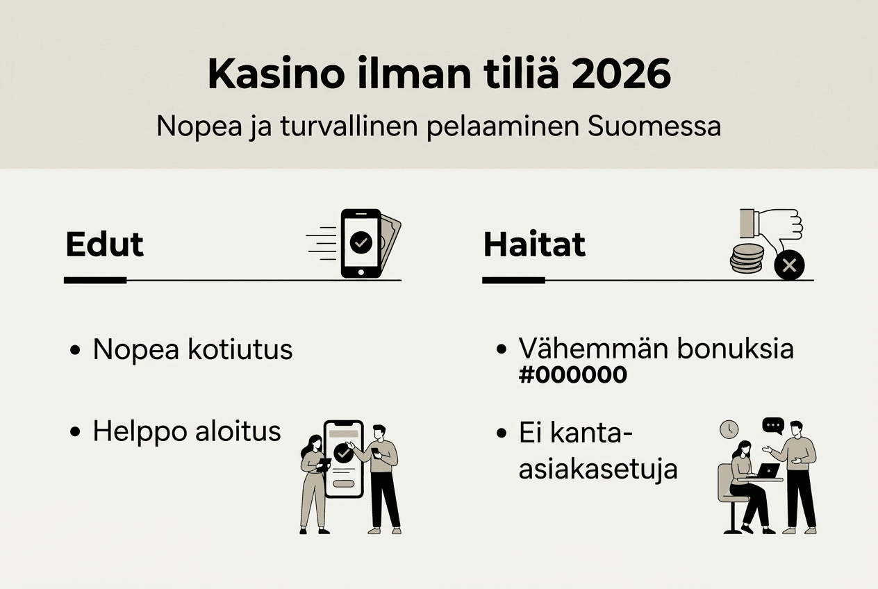 Kasinopelaamisen plussat ja miinukset – havainnollinen infografiikka