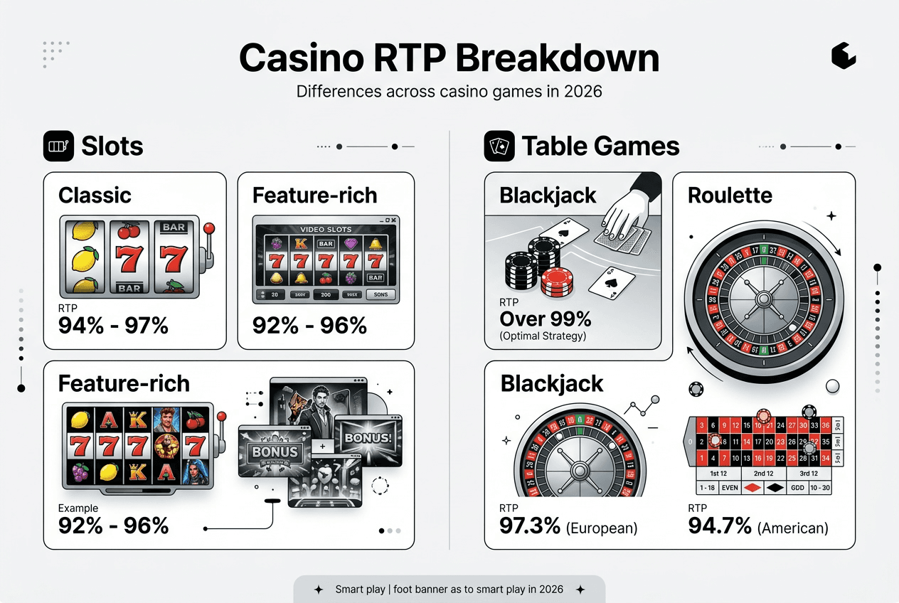 Infographic: casino RTP breakdown by game type