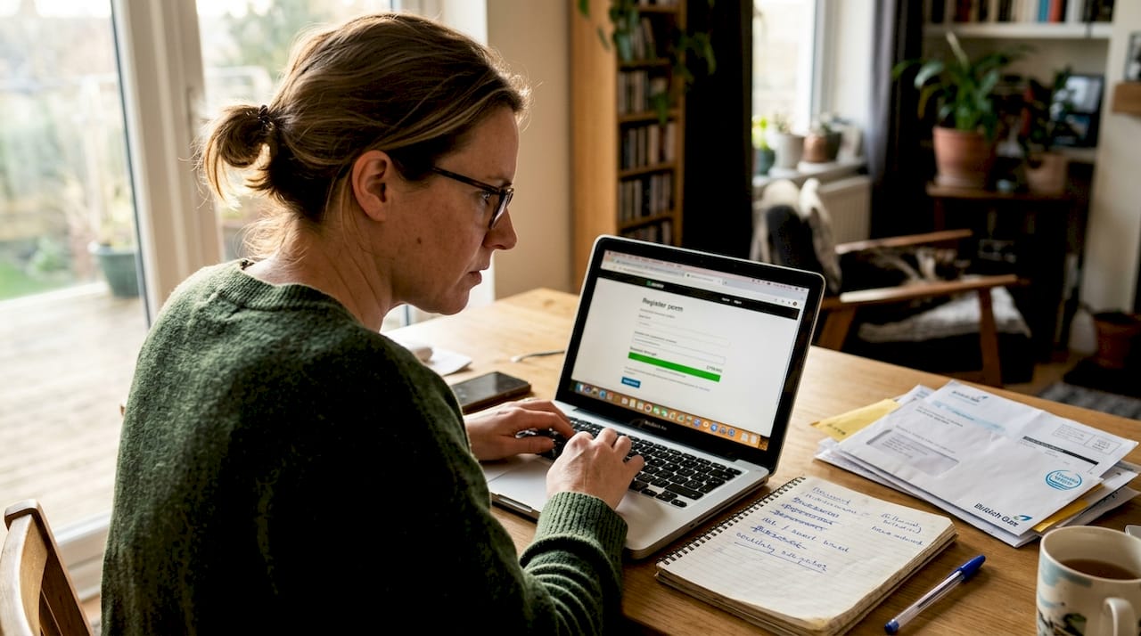 User creating password for new account