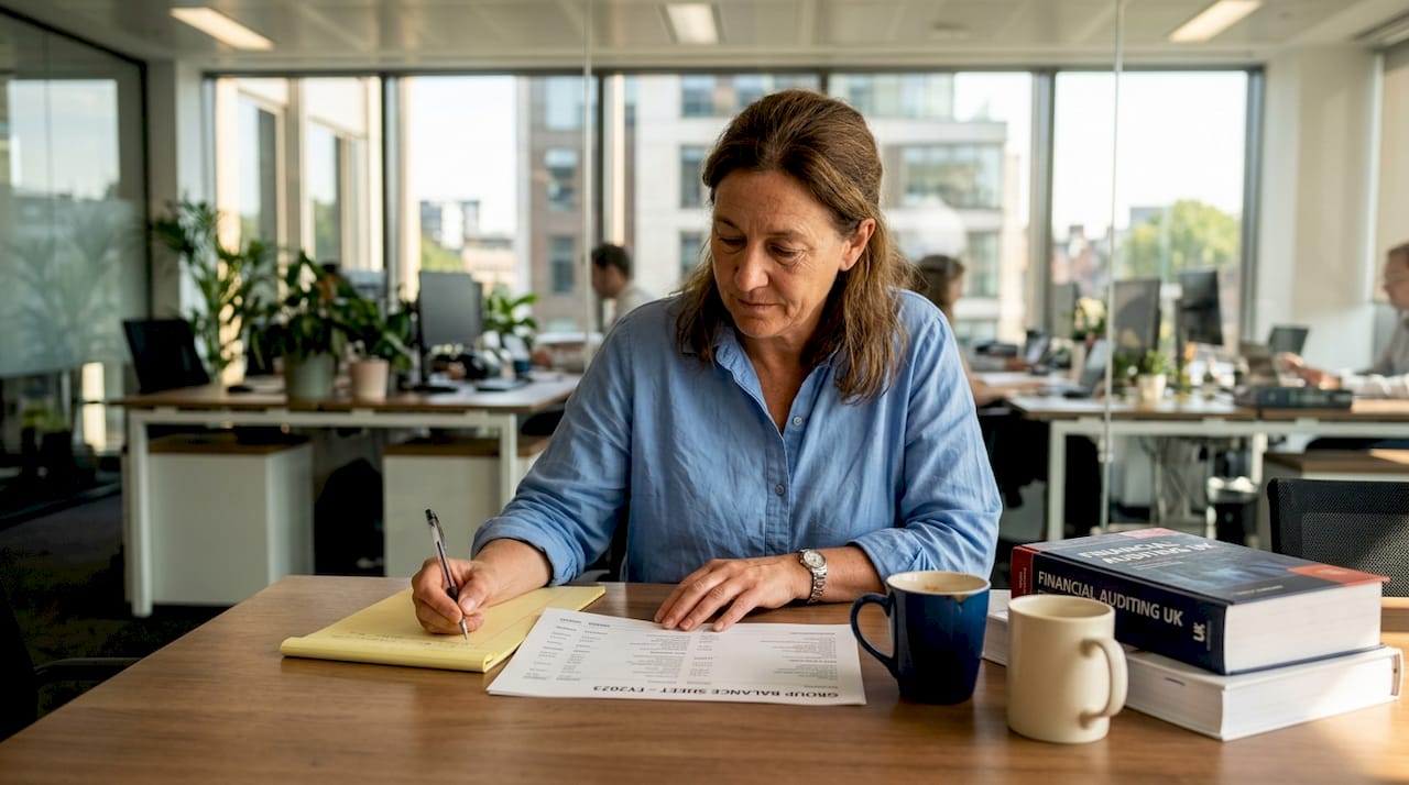 Auditor examining casino financial reserves