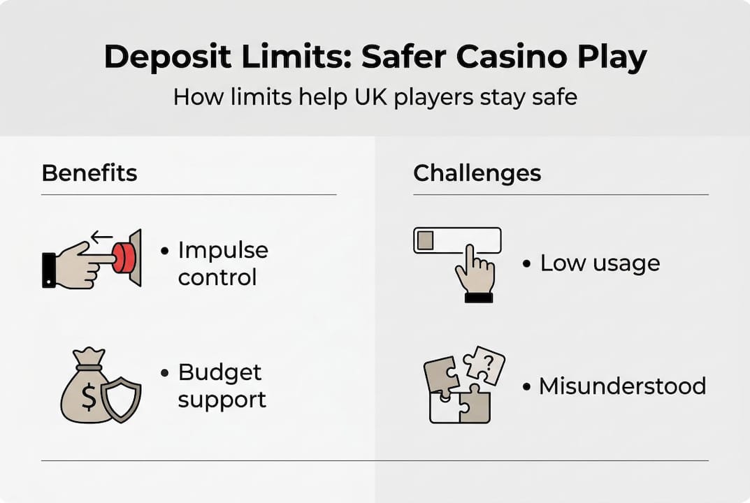 Infographic on deposit limits benefits and challenges
