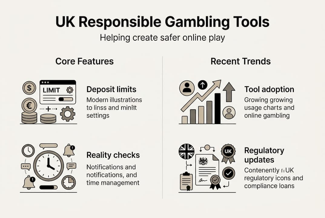 Infographic showing gambling tools and trends
