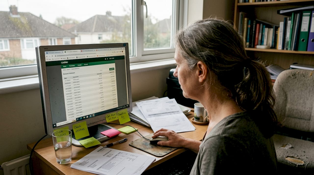 Woman testing online casino withdrawals