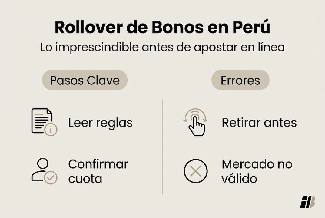 Infografía sobre requisitos de apuesta y los bonos más destacados