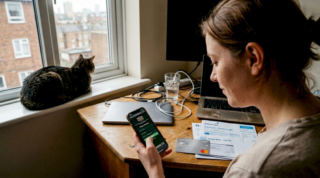 Woman registers casino account with secure setup