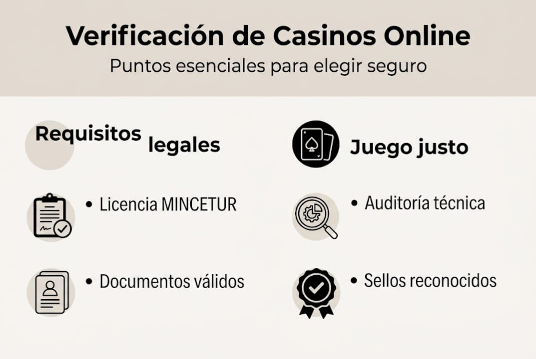 Guía visual para comprobar la seguridad de los casinos online