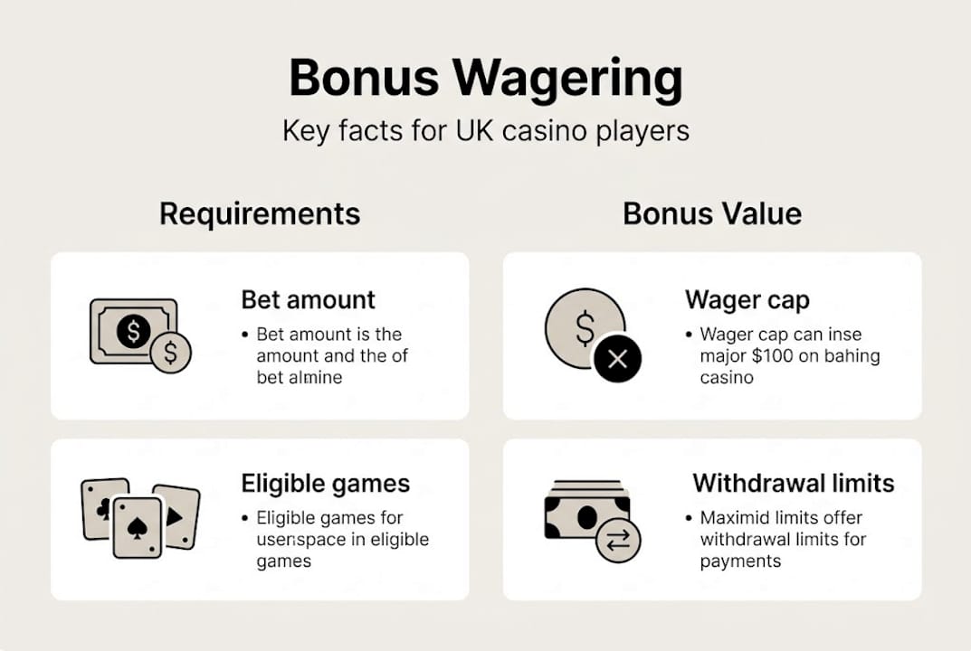 Infographic on bonus wagering key facts