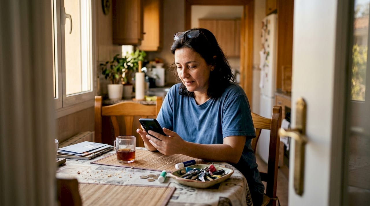 La usuaria revisa las notificaciones exclusivas del casino.