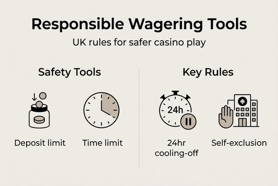 Infographic responsible wagering tools rules UK