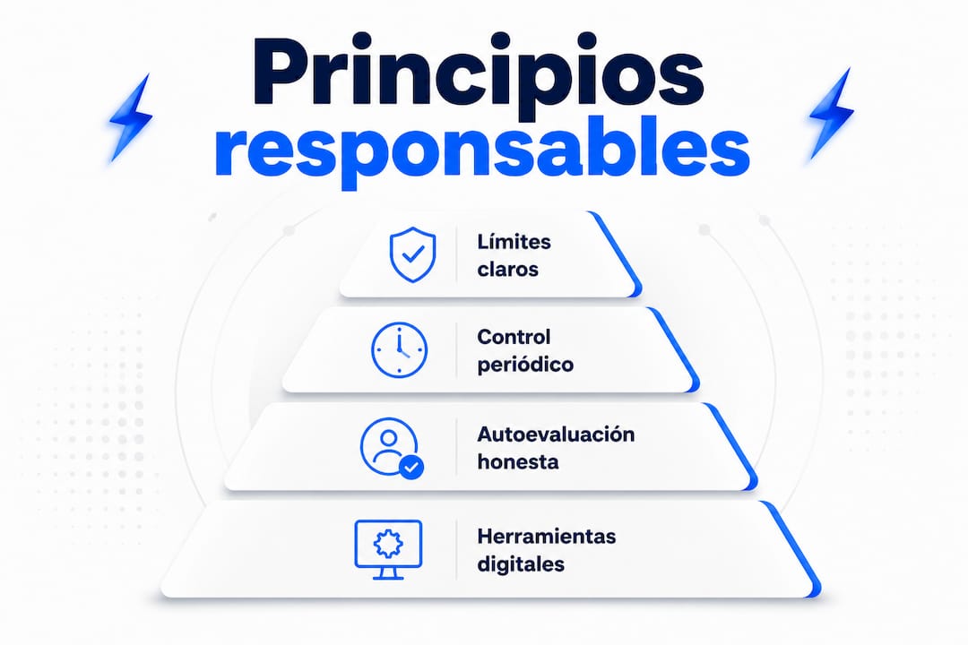 Infografía: Pirámide de los principios para apostar de forma responsable