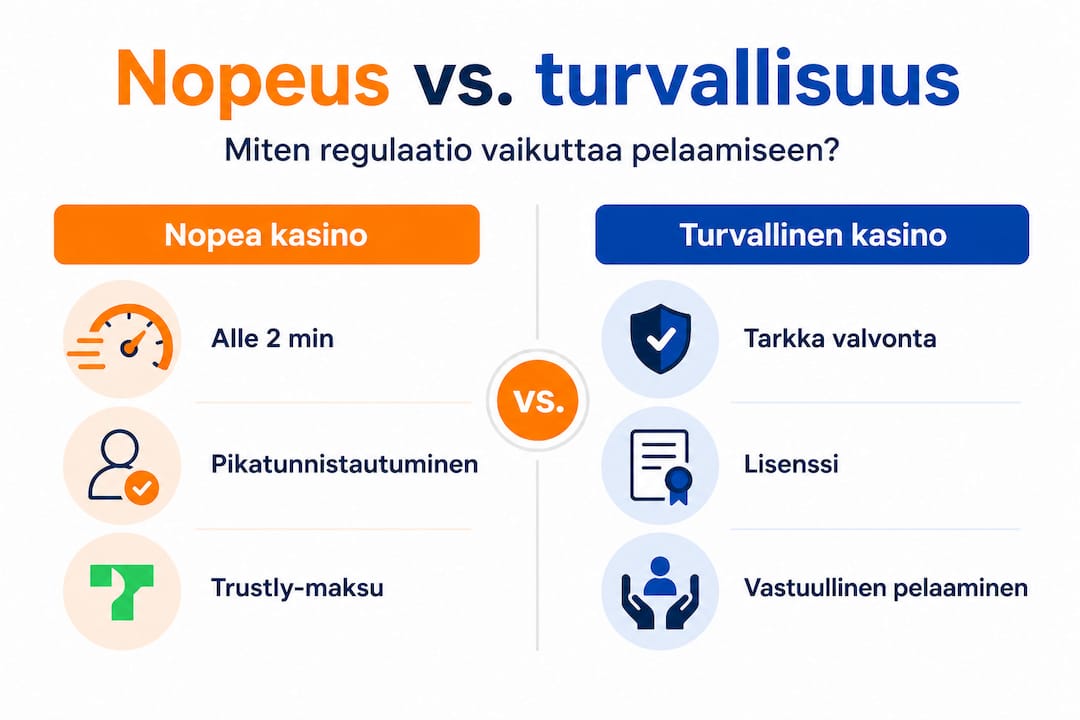 Nopeuskasinosivustojen ja turvallisuuden vertailu – havainnollistava infografiikka