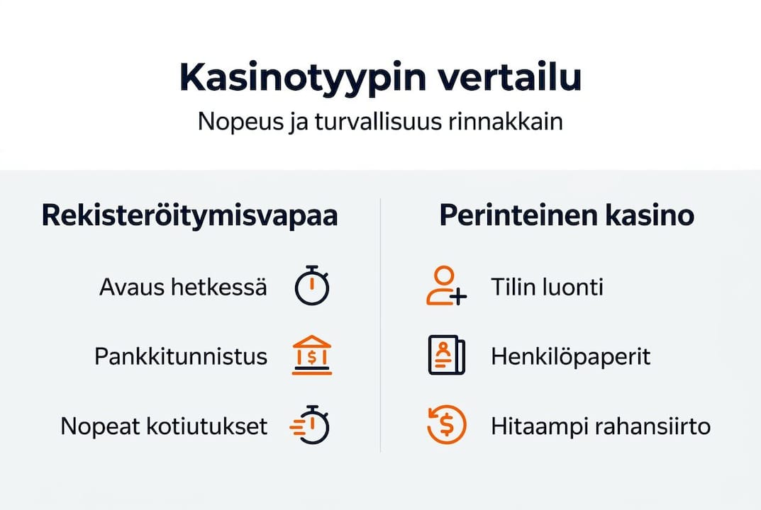 Kasinotyyppien nopeus ja turvallisuus – vertailu infografiikan avulla