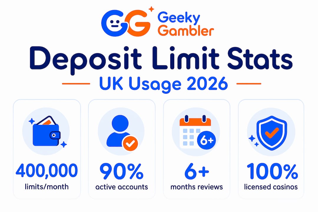 Infographic showing UK deposit limit usage statistics