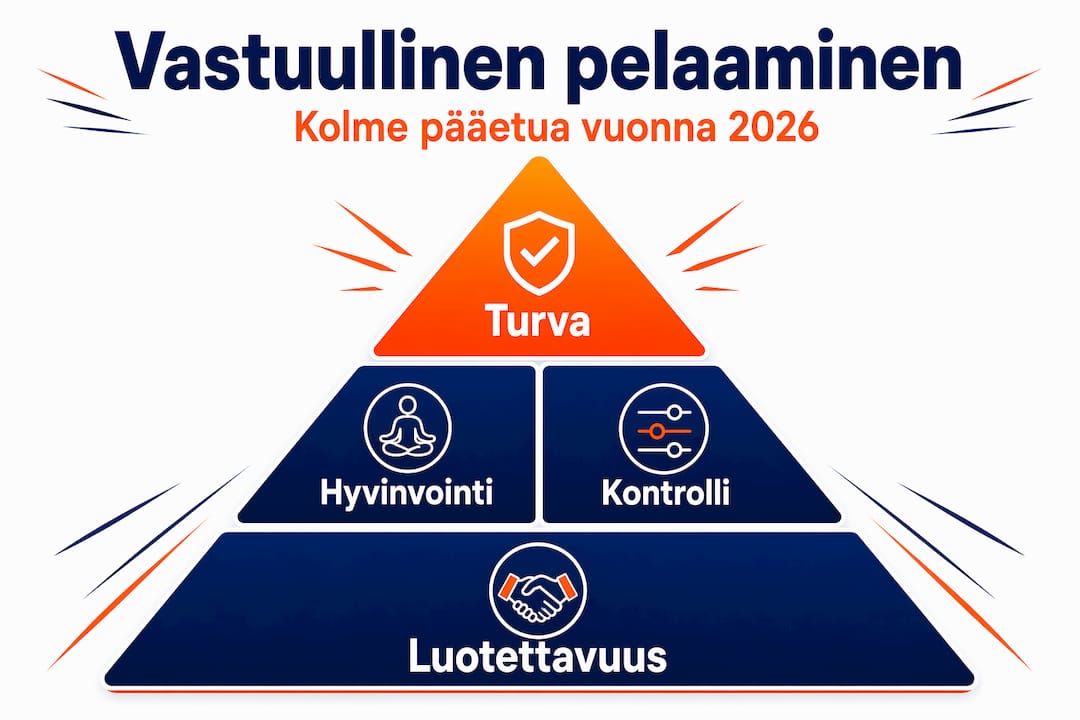 Pyramidikaavio vastuullisen pelaamisen hyödyistä