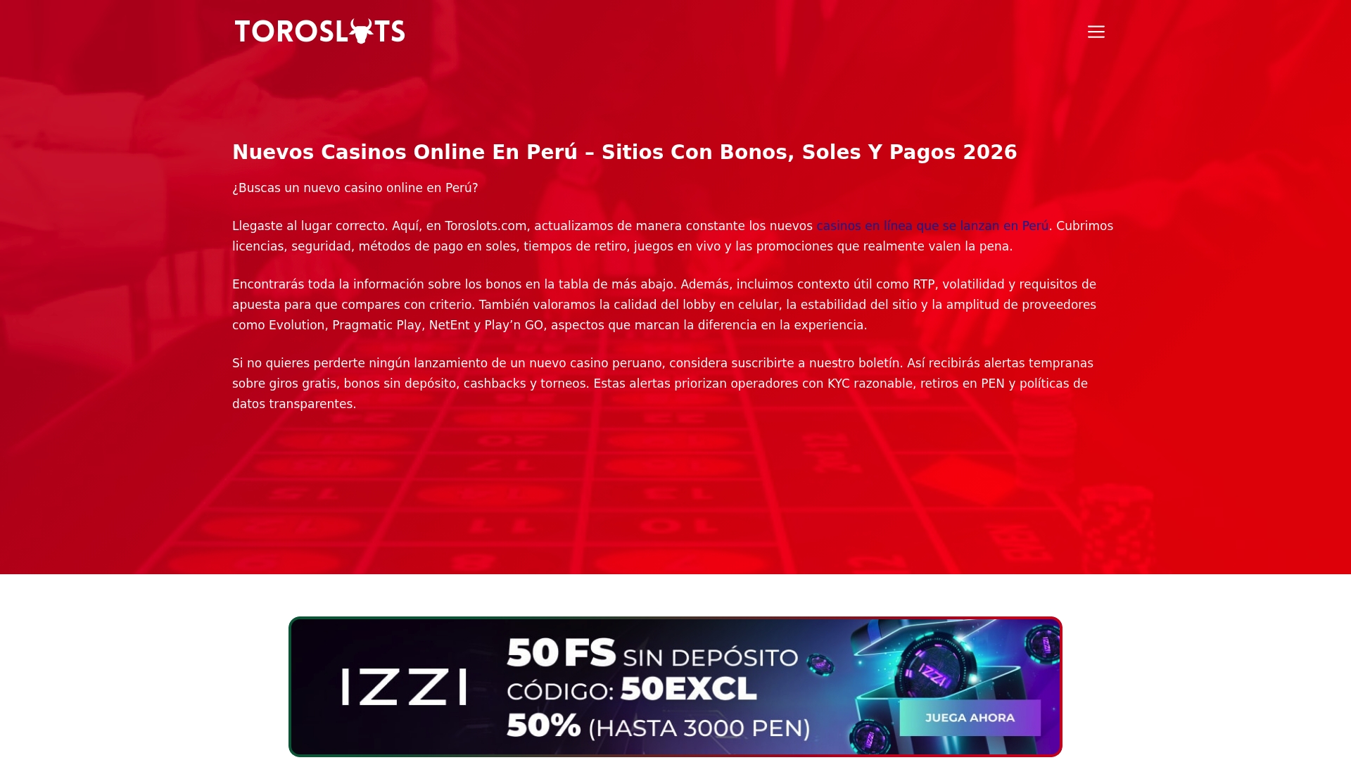 https://toroslots.com/pe/nuevos-casinos