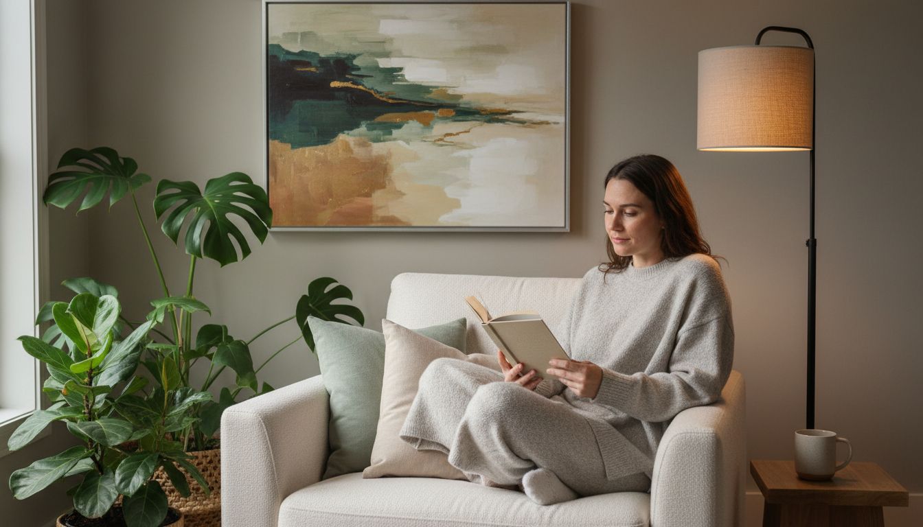 Kunst Leseecke Zuhause