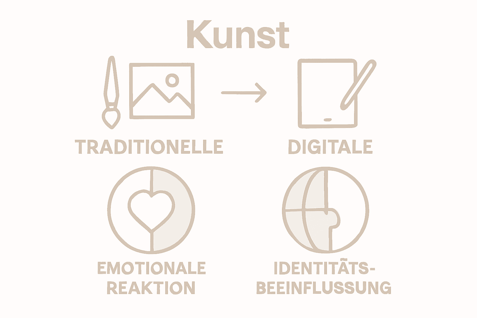 Infografik: Digitale Kunst vs. klassische Kunst – ein Vergleich ihrer Auswirkungen
