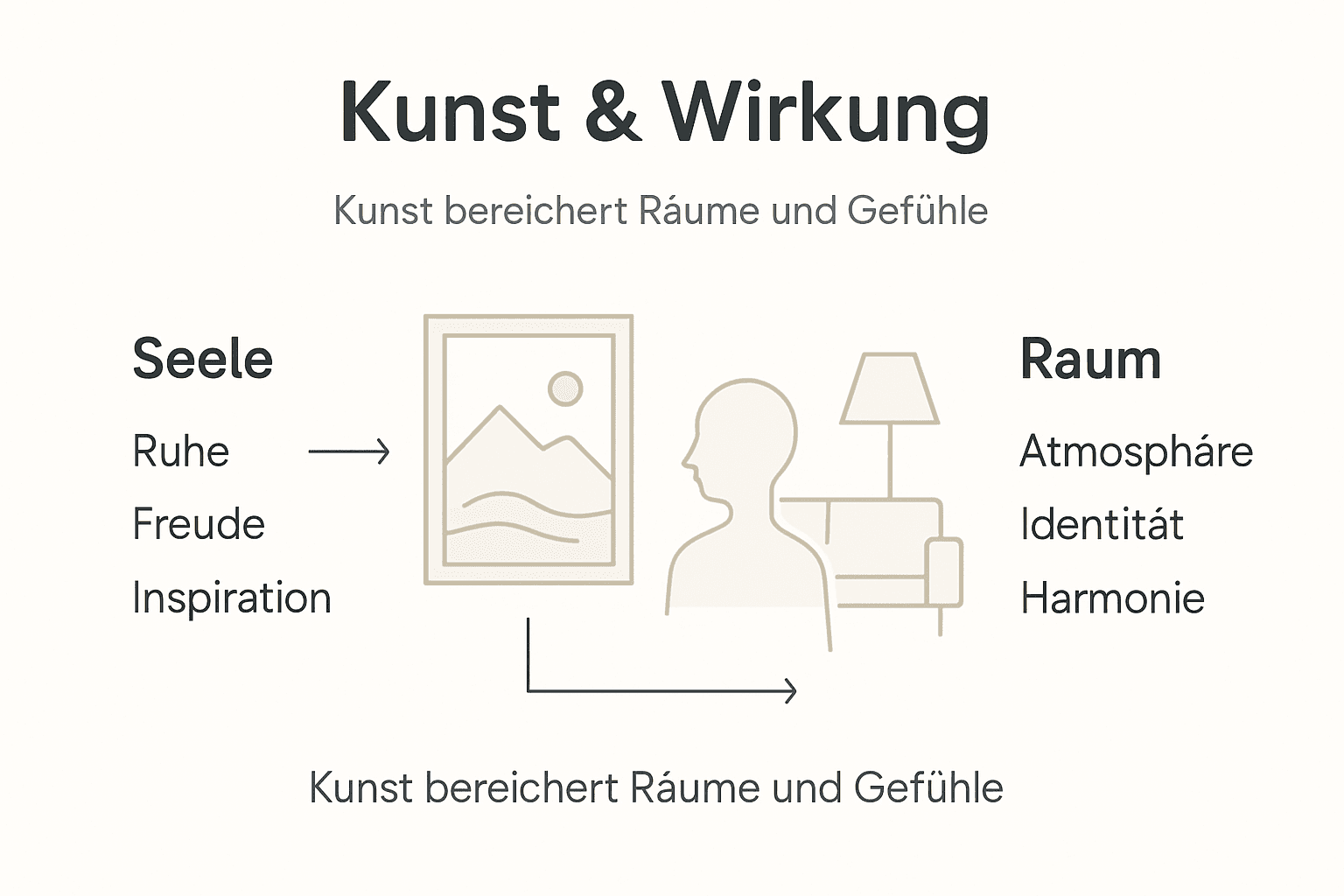 Infografik: Wie Kunst Räume und unser Wohlbefinden beeinflusst