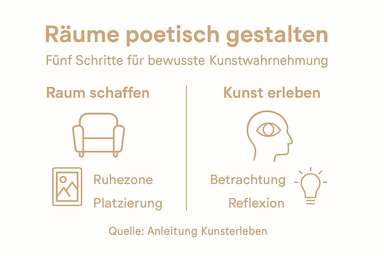 Schritt-für-Schritt-Anleitung: So gestalten Sie Räume mit Poesie
