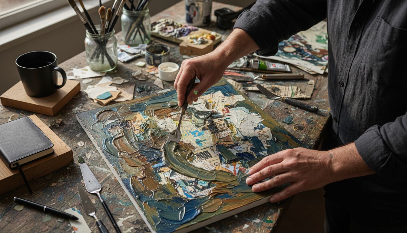 impasto collage techniques