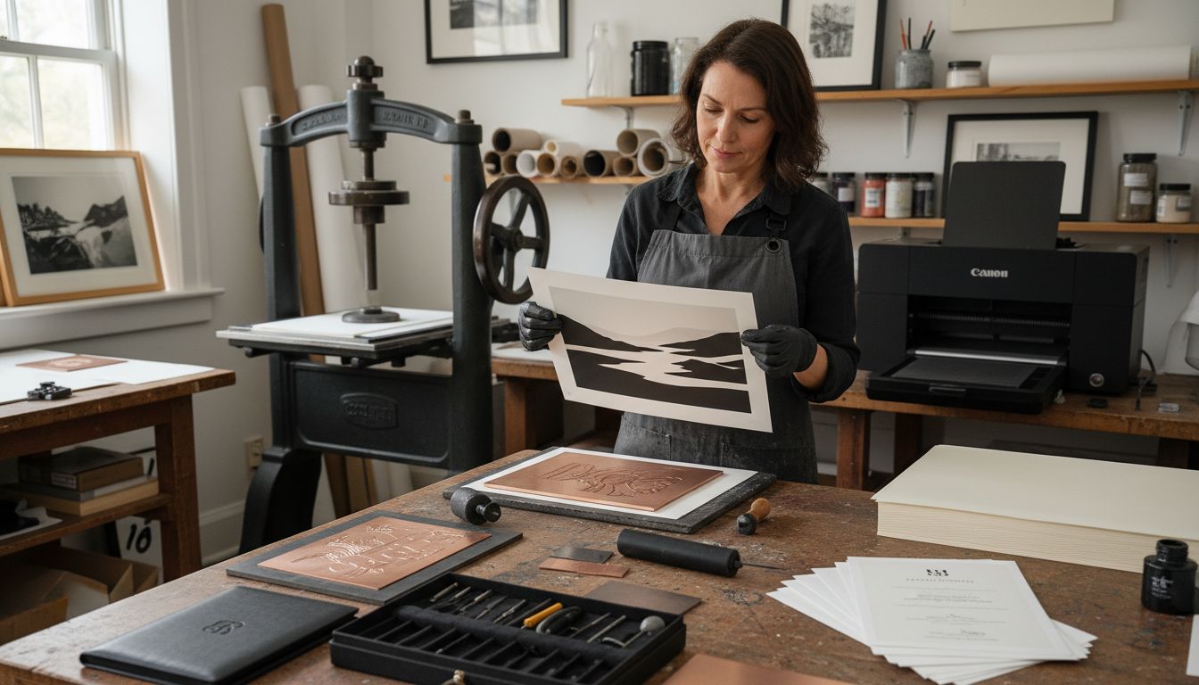 printmaking process studio