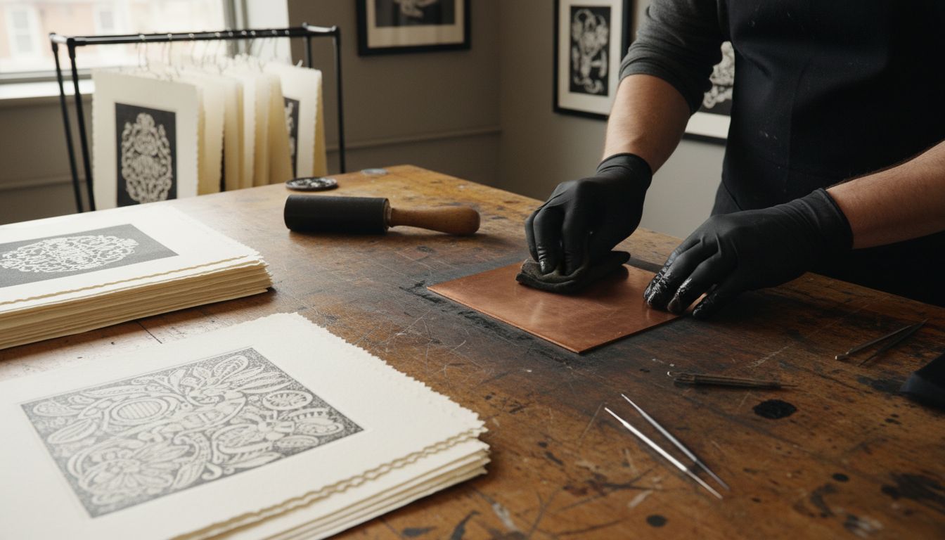 intaglio printmaking demonstration