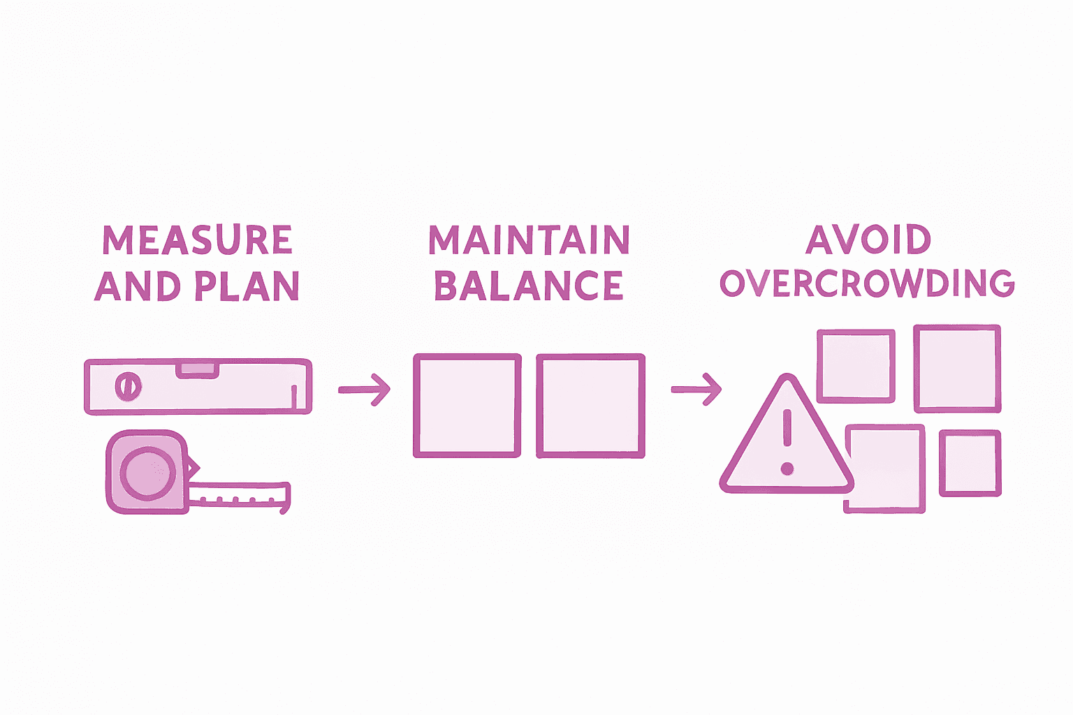 Gallery wall design tips infographic