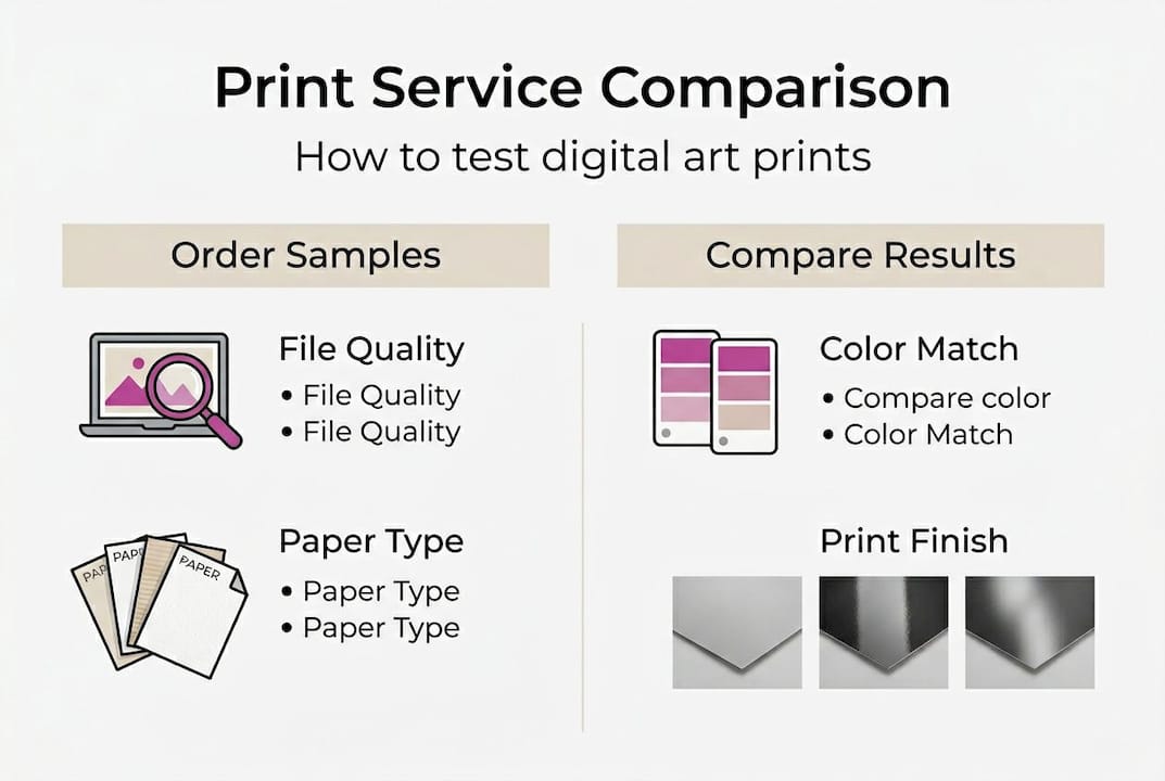 Infographic comparing art print service quality