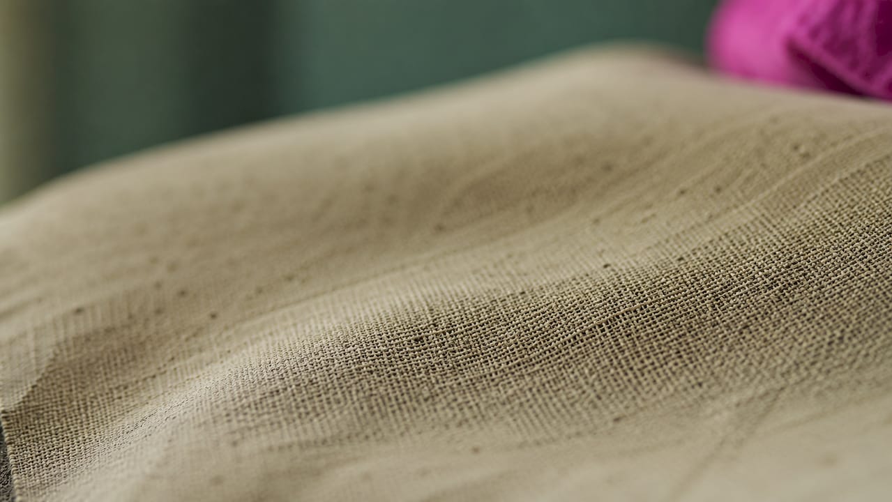 Close-up of premium cotton canvas texture