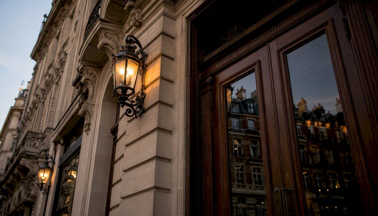 Historic London auction house exterior