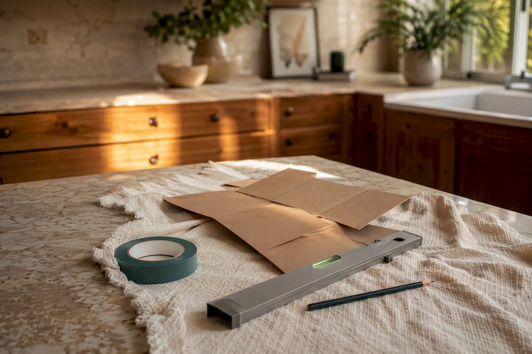 Tools and materials for photo wall