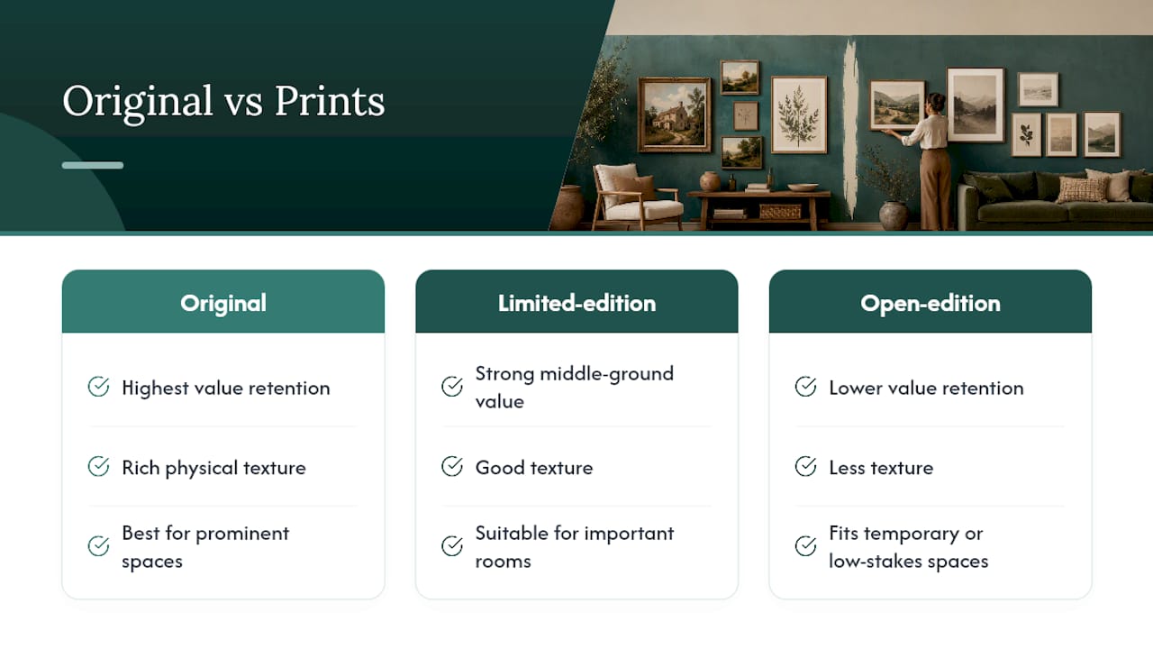 Comparison of original and printed artworks