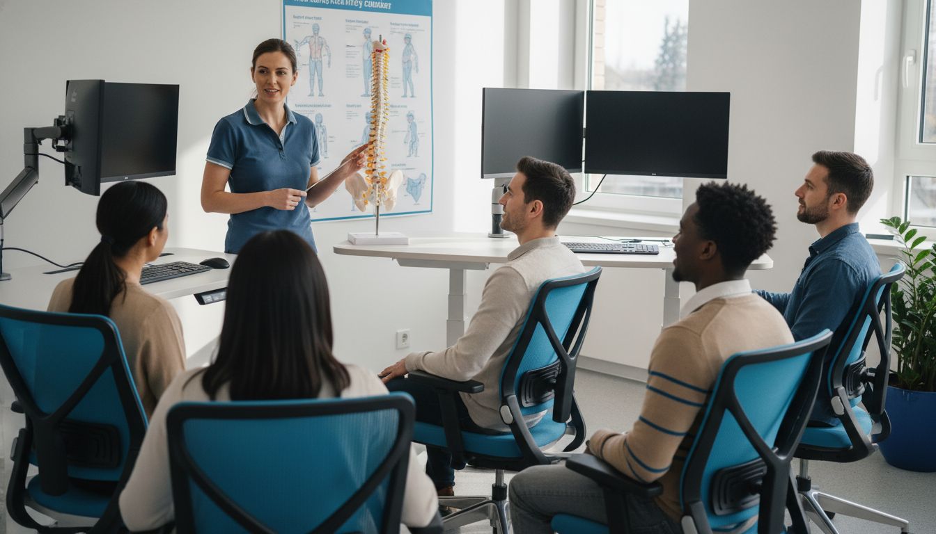 professional posture demonstration