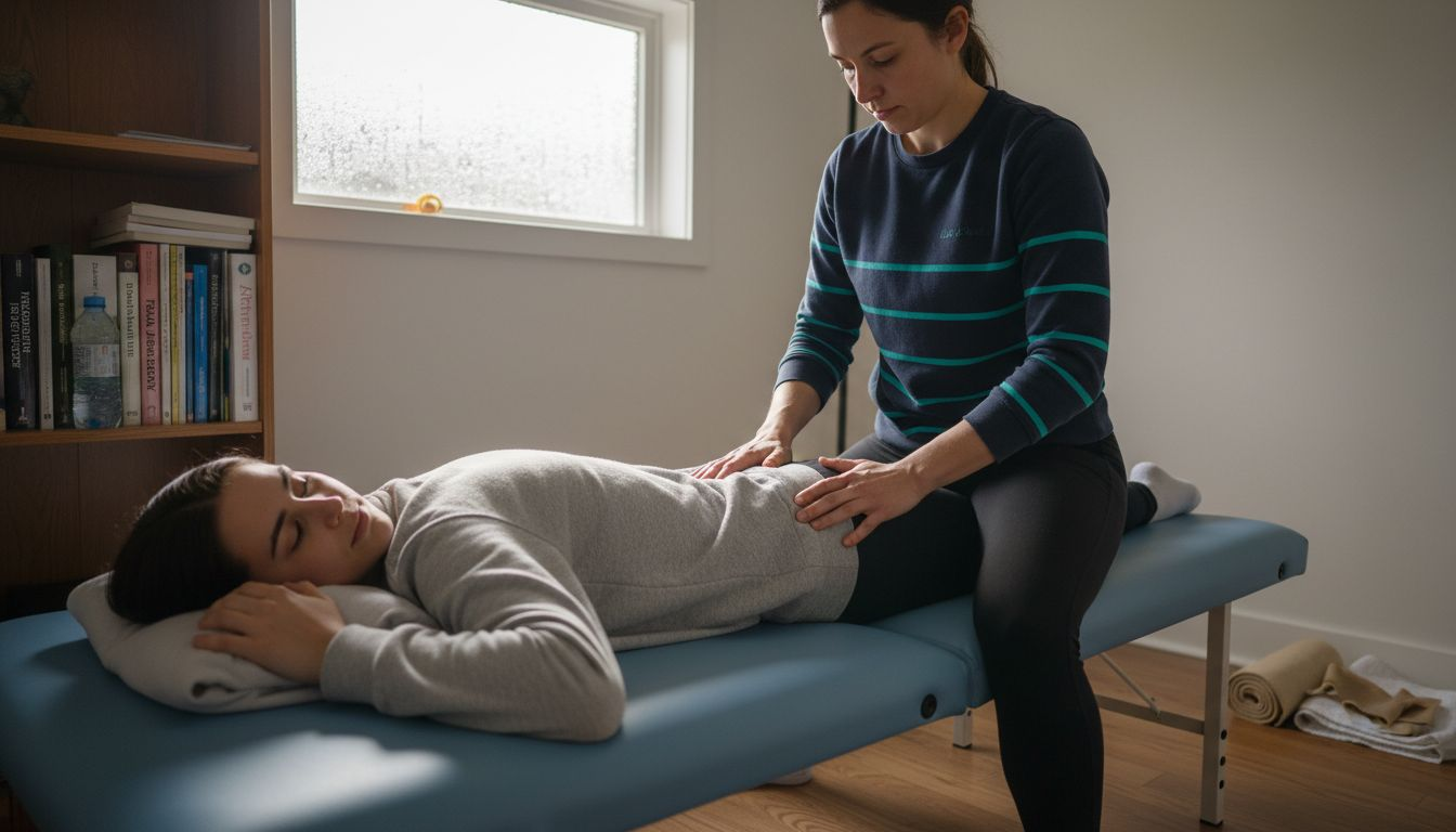 Myofascial release technique therapy session