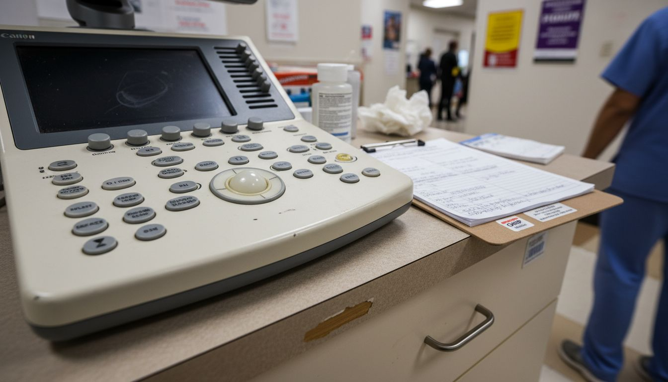 Ultrasound machine controls and clinical tools