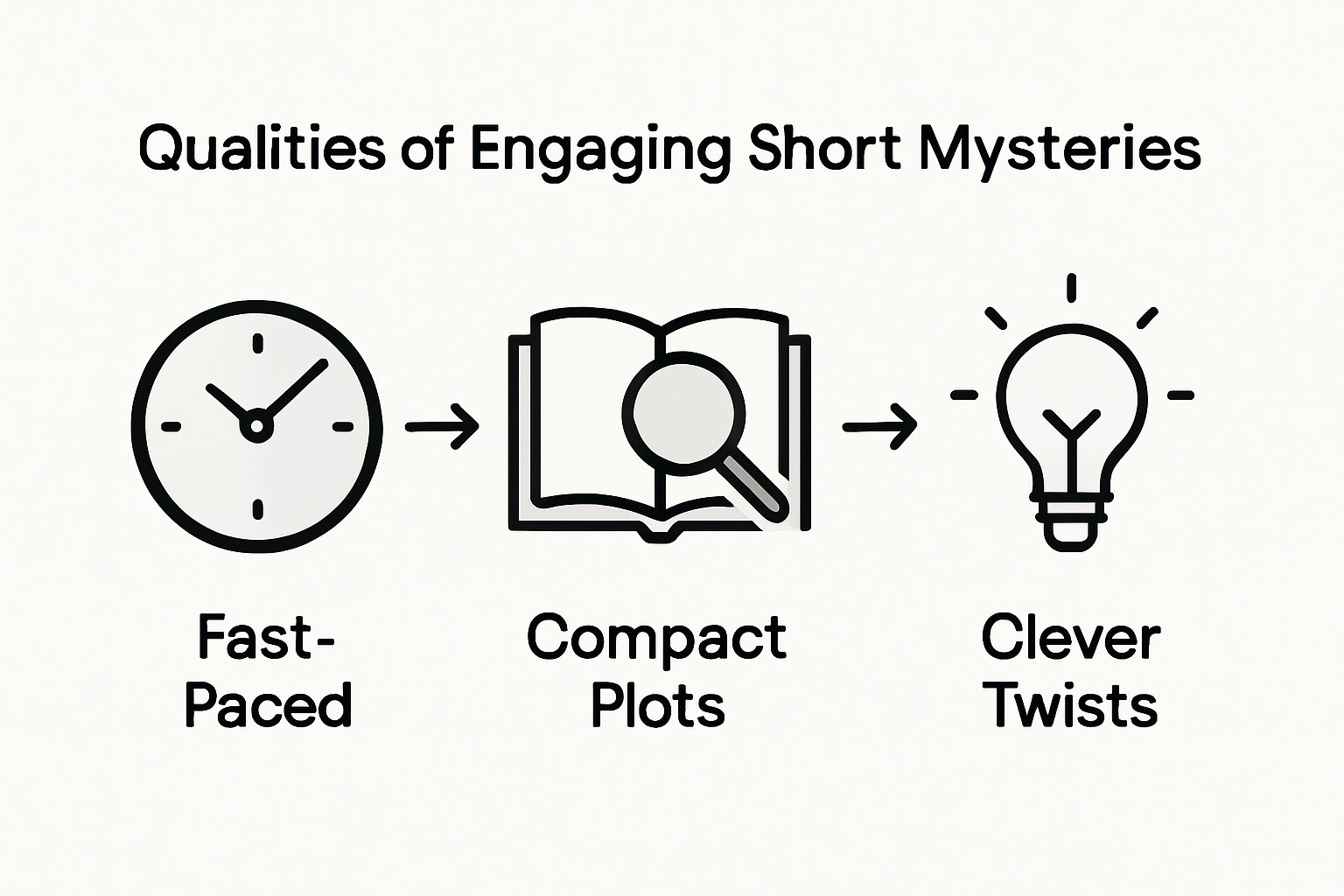 Infographic: key features of short mysteries