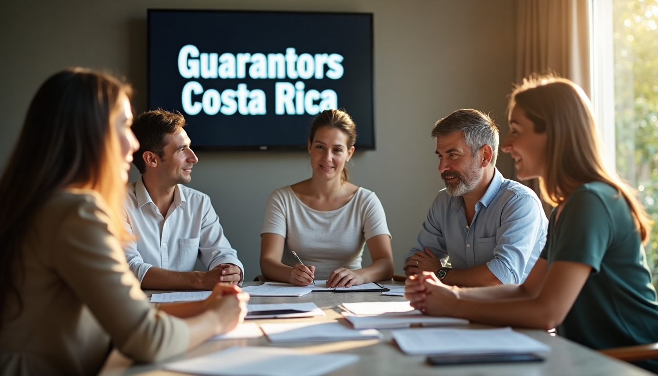Expats and locals discuss lending in Costa Rican office