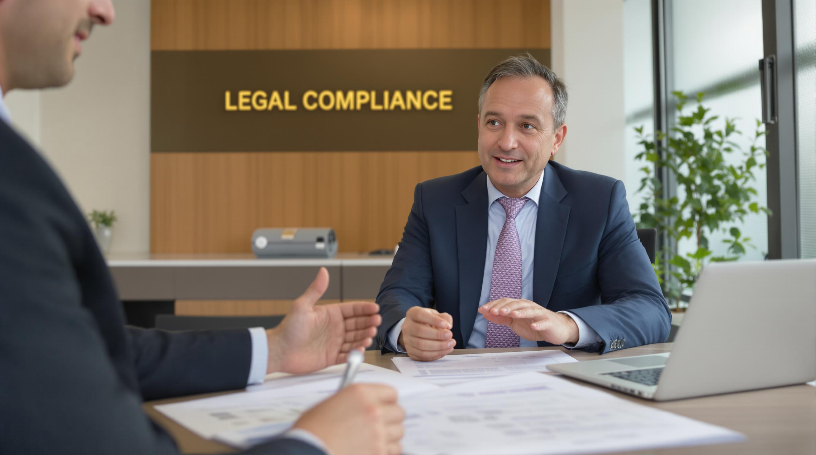 Expat investor confers with lawyer about real estate legal compliance
