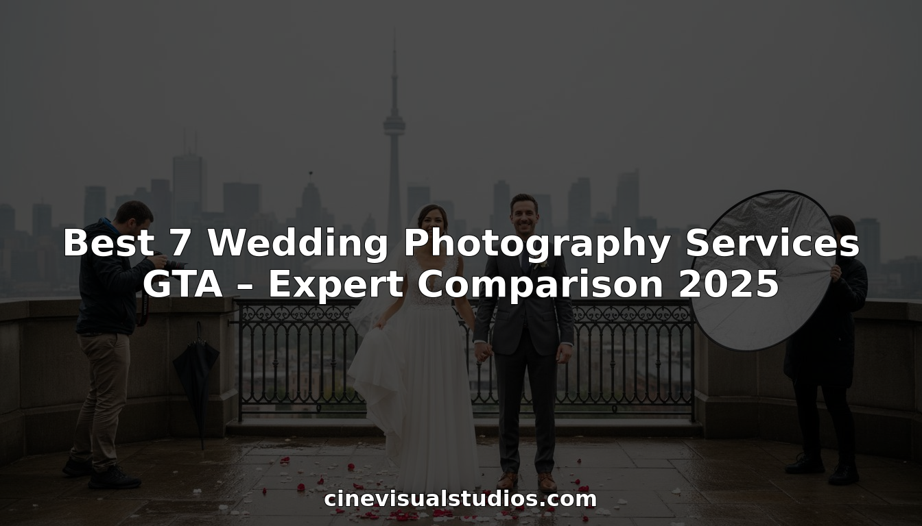 Best 7 Wedding Photography Services GTA – Expert Comparison 2025