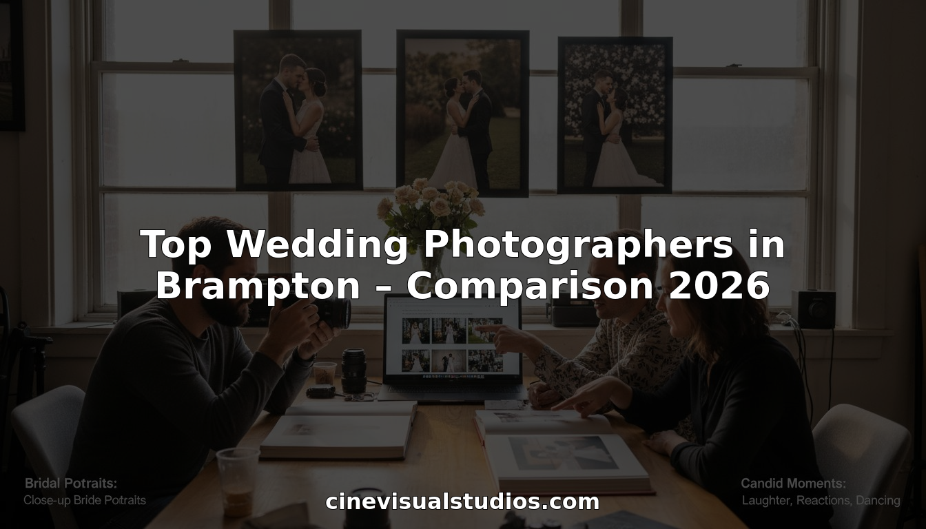 Top Wedding Photographers in Brampton – Comparison 2026