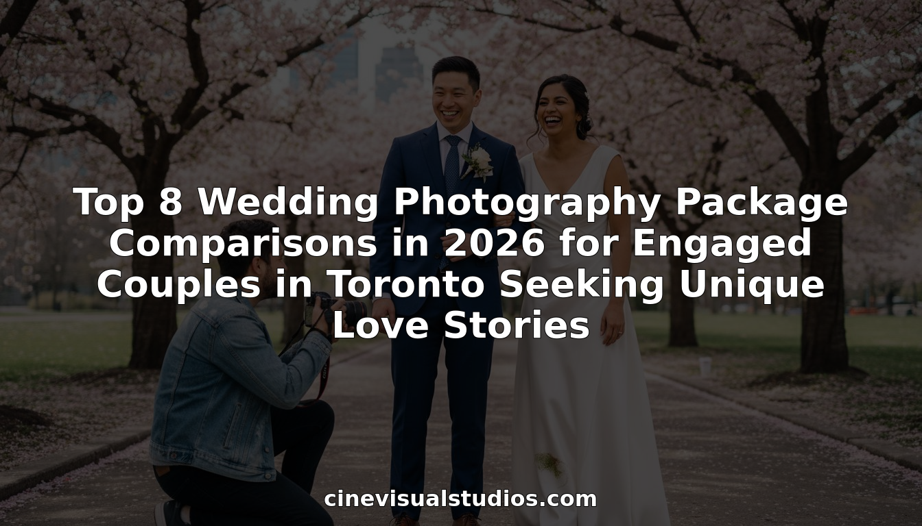 Top 8 Wedding Photography Package Comparisons in 2026 for Engaged Couples in Toronto Seeking Unique Love Stories