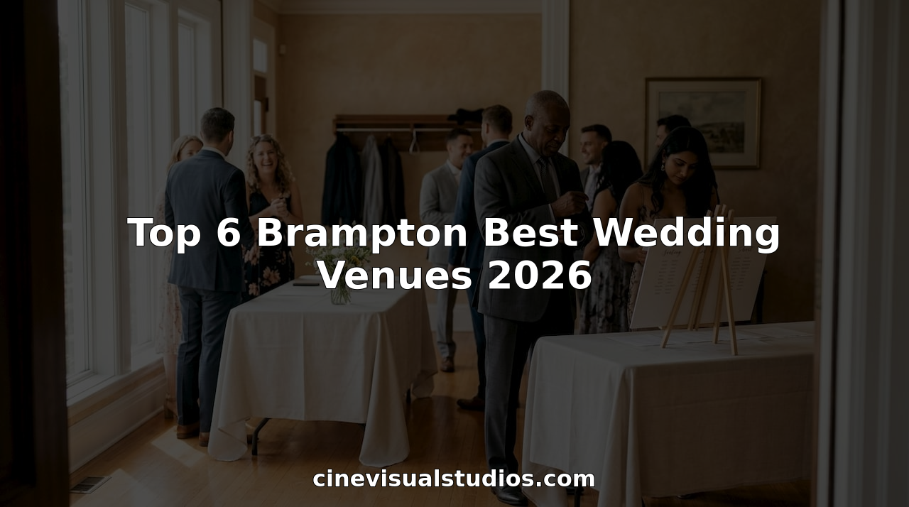 Top 6 Brampton Best Wedding Venues 2026