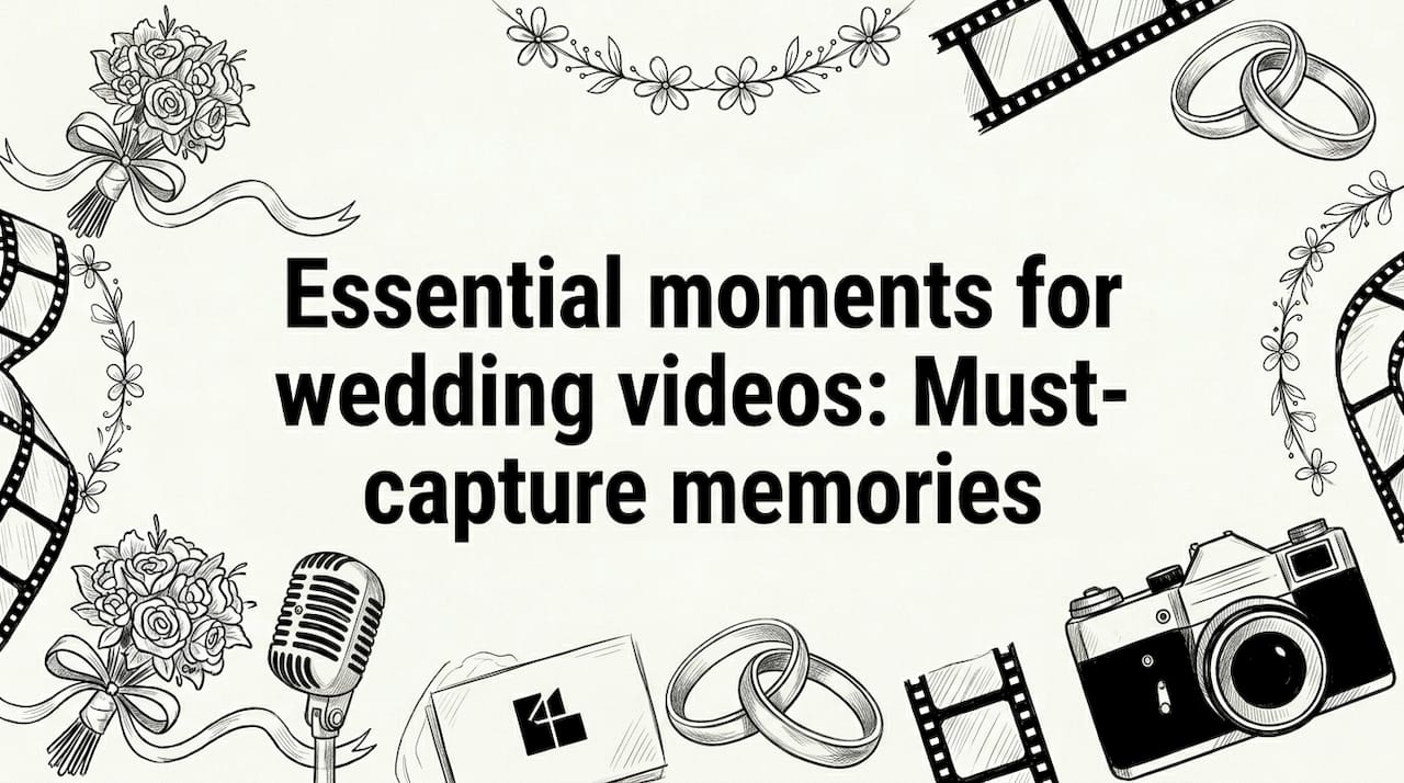Essential moments for wedding videos: Must-capture memories