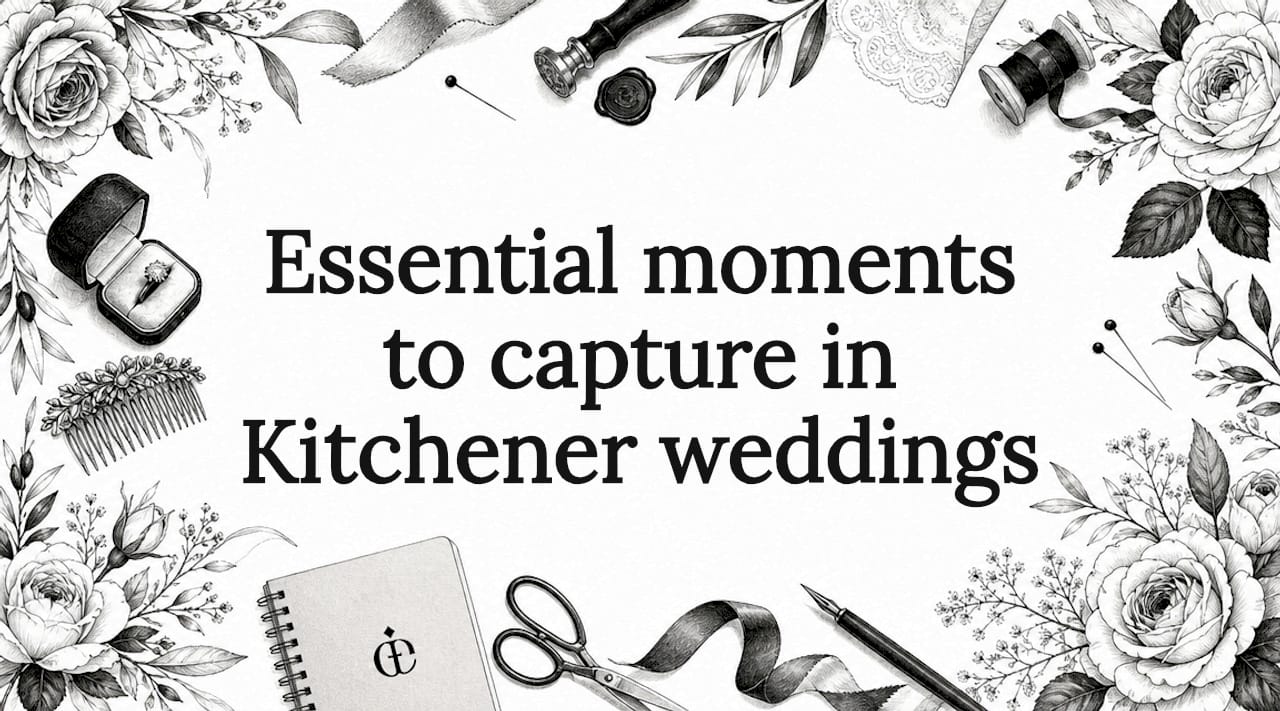 Essential moments to capture in Kitchener weddings