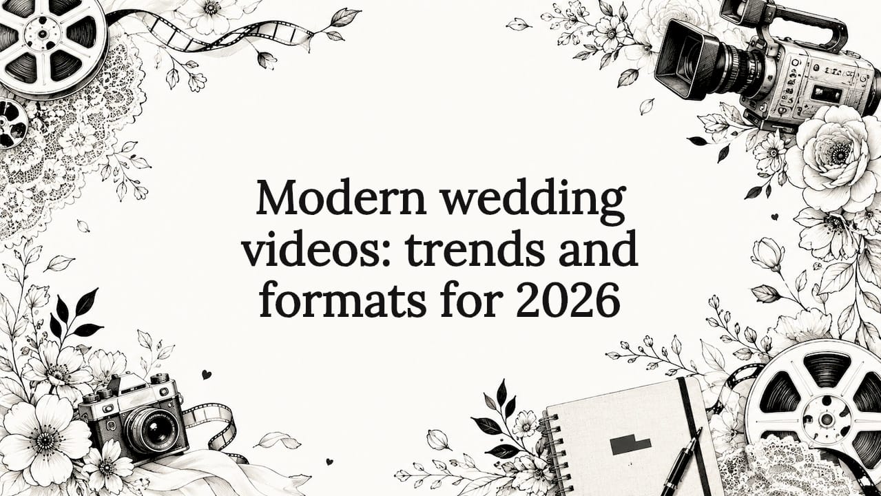 Modern wedding videos: trends and formats for 2026